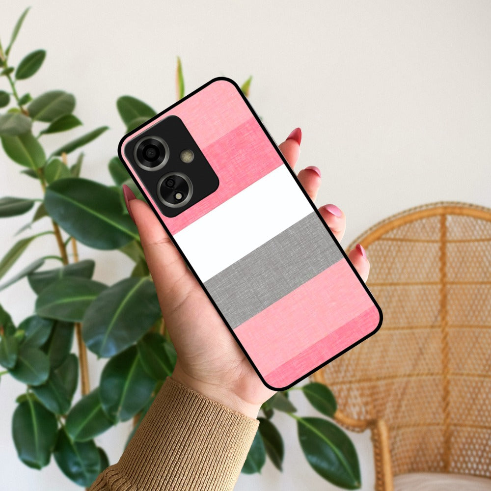 Pink Hues Harmony Glossy Metal Case Cover For Oppo