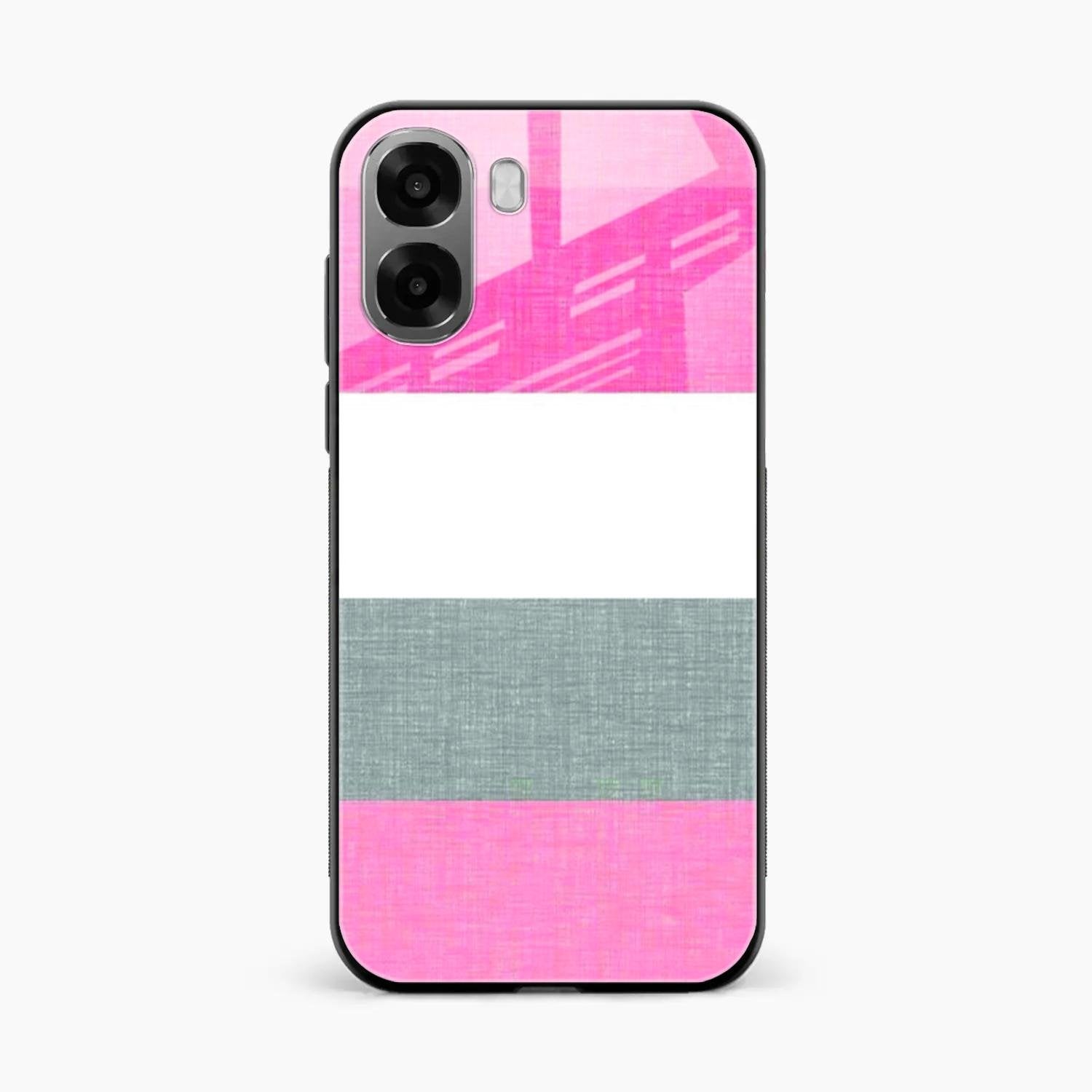 Pink Hues Harmony Glossy Metal Case Cover For Oppo A6X 5G