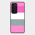Pink Hues Harmony Glossy Metal Case Cover For Oppo Reno 12 5G