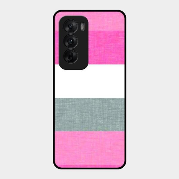 Pink Hues Harmony Glossy Metal Case Cover For Oppo Reno 12 5G