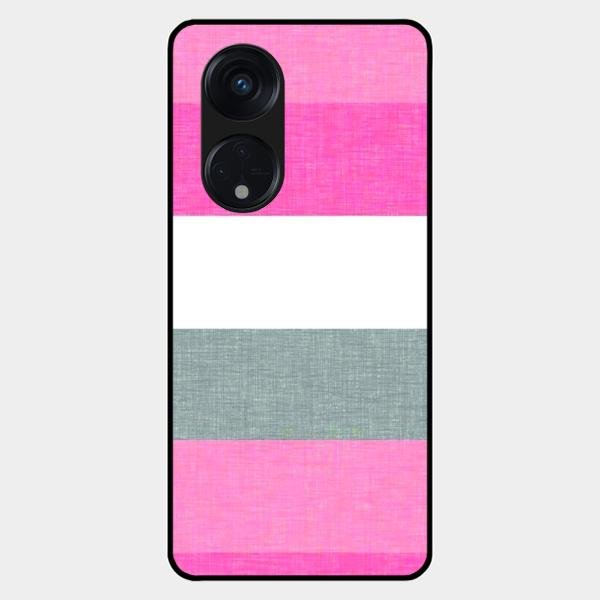 Pink Hues Harmony Glossy Metal Case Cover For Oppo Reno 8T 5G