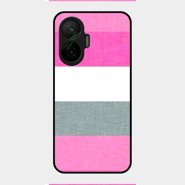Pink Hues Harmony Glossy Metal Case Cover For Poco F7 5G