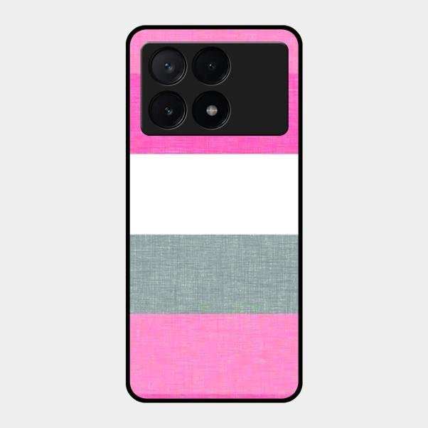Pink Hues Harmony Glossy Metal Case Cover For Poco X6 Pro 5G