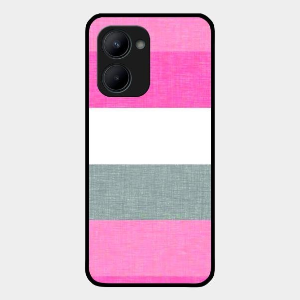 Pink Hues Harmony Glossy Metal Case Cover For Realme C33 2023