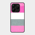 Pink Hues Harmony Glossy Metal Case Cover For Redmi Note 14 Se 5G