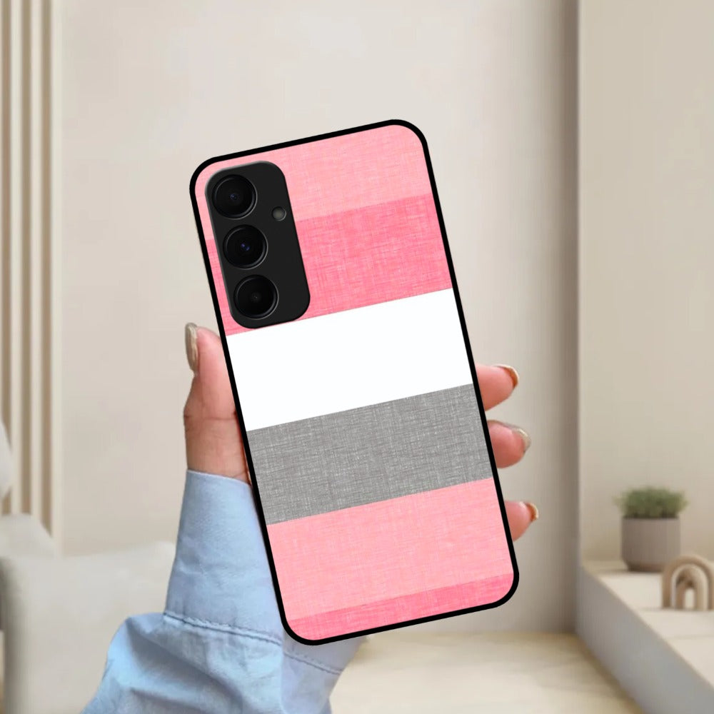 Pink Hues Harmony Glossy Metal Case Cover For Samsung