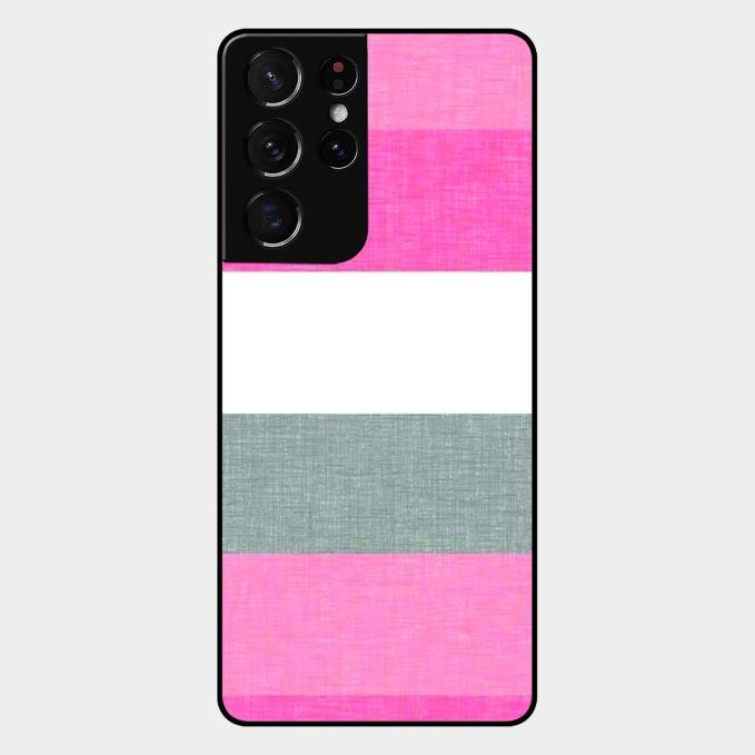 Pink Hues Harmony Glossy Metal Case Cover For Samsung Galaxy S21 Ultra