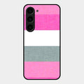 Pink Hues Harmony Glossy Metal Case Cover For Samsung Galaxy S23 5G
