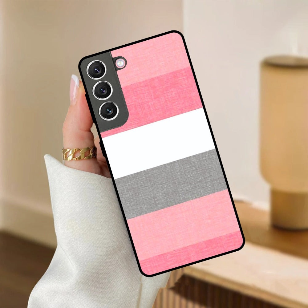 Pink Hues Harmony Glossy Metal Case Cover For Samsung