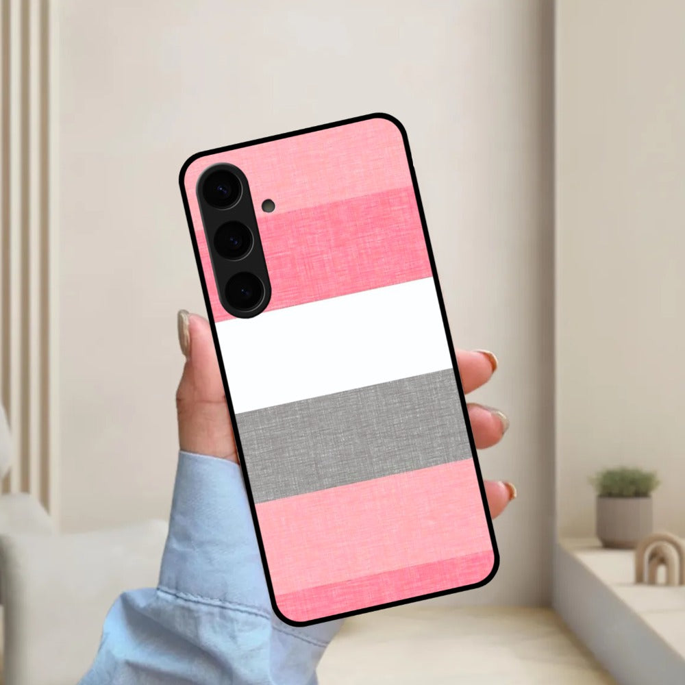 Pink Hues Harmony Glossy Metal Case Cover For Samsung