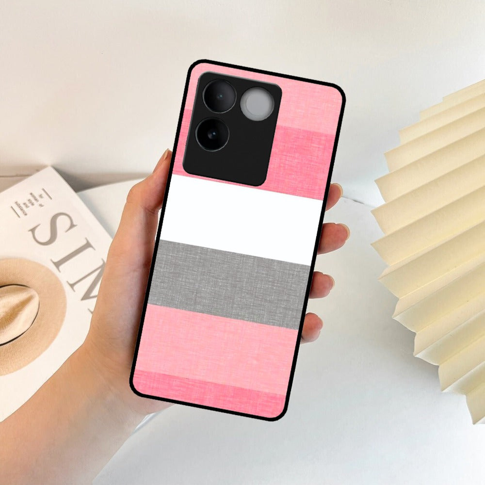 Pink Hues Harmony Glossy Metal Case Cover For Vivo