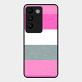 Pink Hues Harmony Glossy Metal Case Cover For Vivo T3 5G