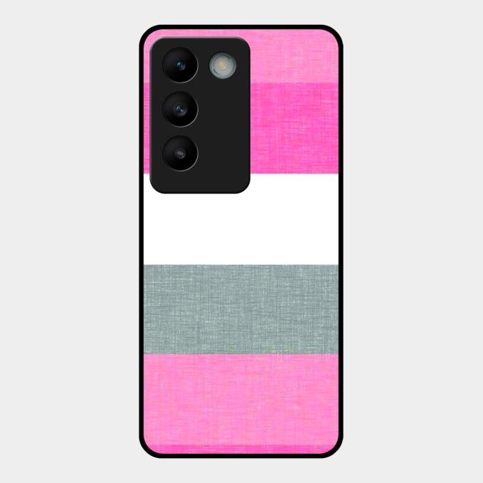 Pink Hues Harmony Glossy Metal Case Cover For Vivo T3 5G