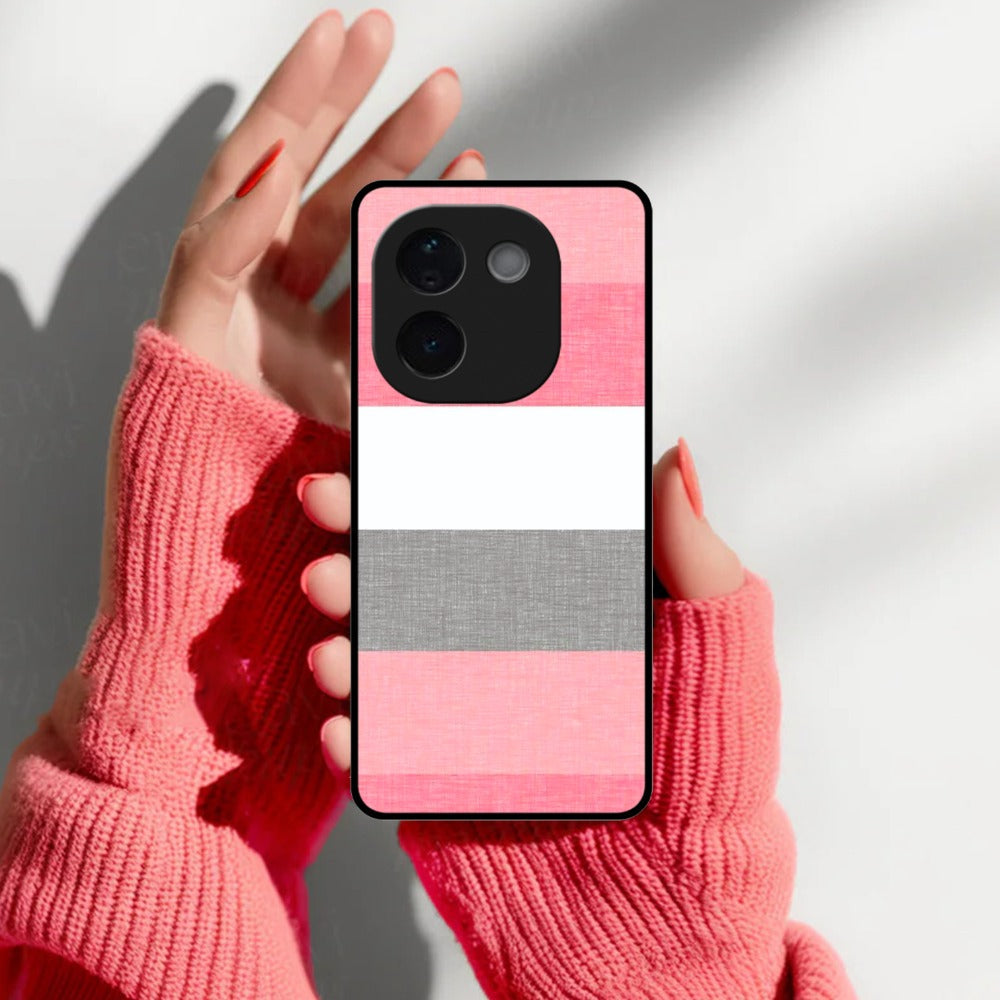 Pink Hues Harmony Glossy Metal Case Cover For Vivo