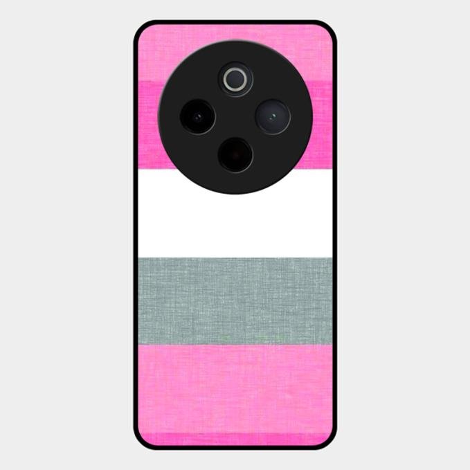 Pink Hues Harmony Glossy Metal Case Cover For Vivo T4 5G