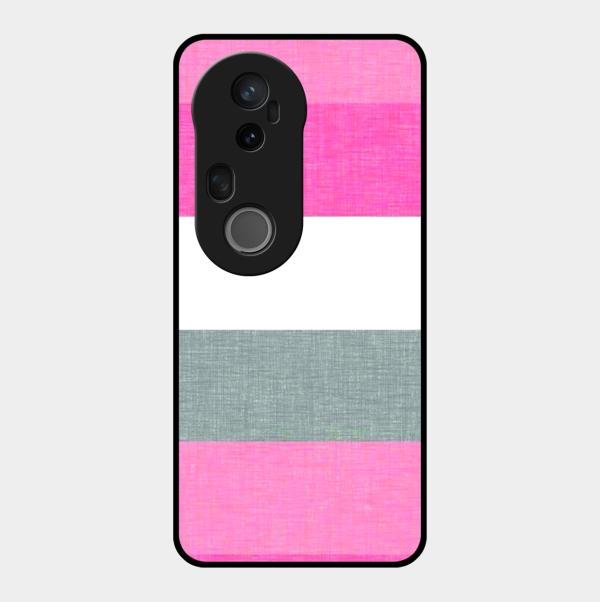 Pink Hues Harmony Glossy Metal Case Cover For Vivo T4 Ultra 5G