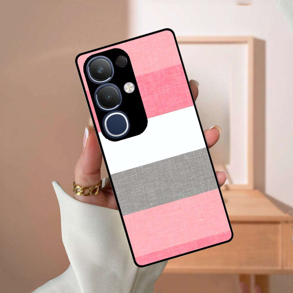 Pink Hues Harmony Glossy Metal Case Cover For Vivo