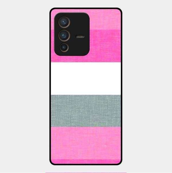 Pink Hues Harmony Glossy Metal Case Cover For Vivo V23 Pro 5G