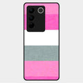 Pink Hues Harmony Glossy Metal Case Cover For Vivo V27 5G