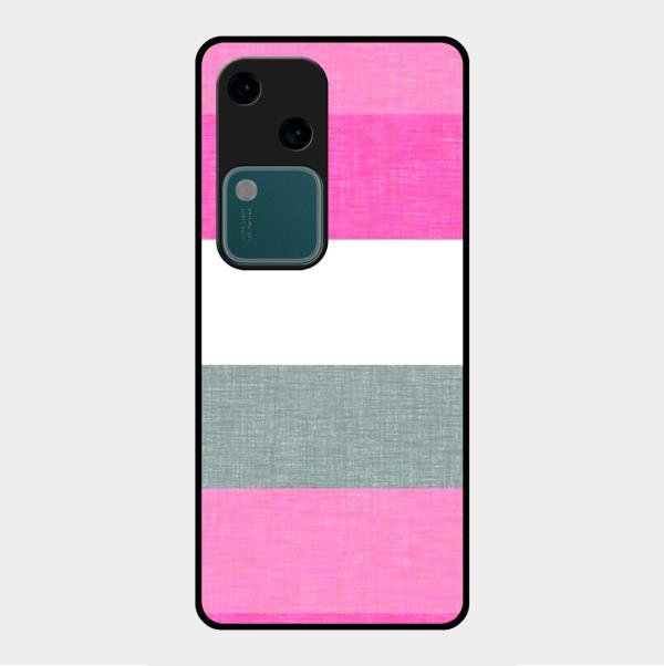 Pink Hues Harmony Glossy Metal Case Cover For Vivo V30 5G