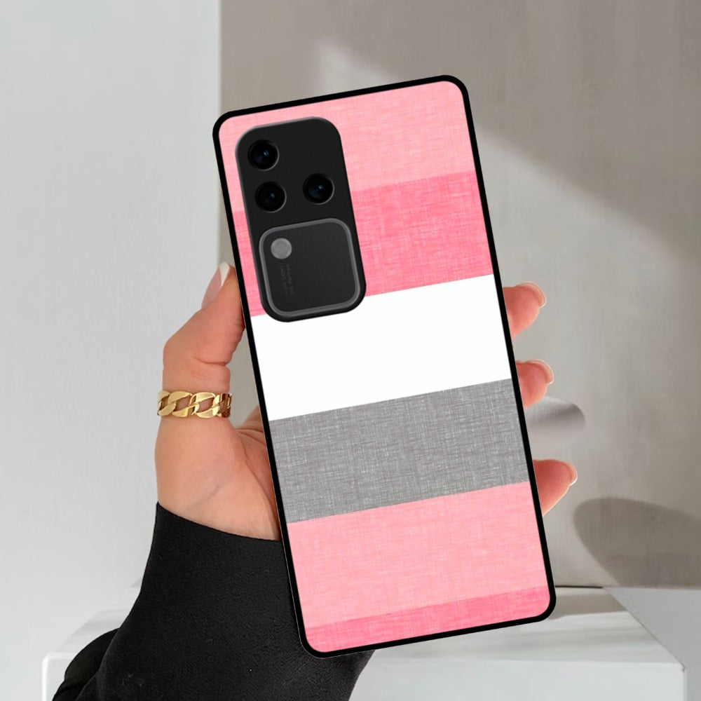 Pink Hues Harmony Glossy Metal Case Cover For Vivo
