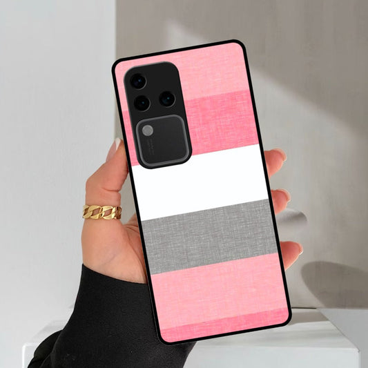 Pink Hues Harmony Glossy Metal Case Cover For Vivo