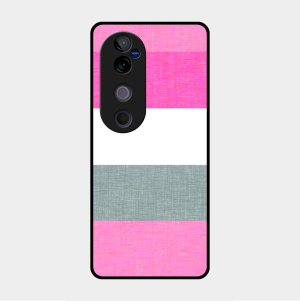 Pink Hues Harmony Glossy Metal Case Cover For Vivo V40 Pro 5G