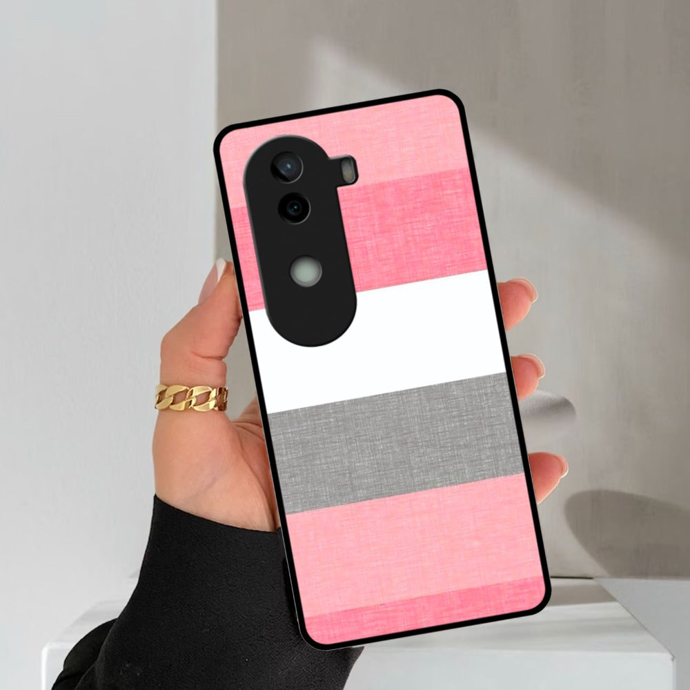 Pink Hues Harmony Glossy Metal Case Cover For Vivo