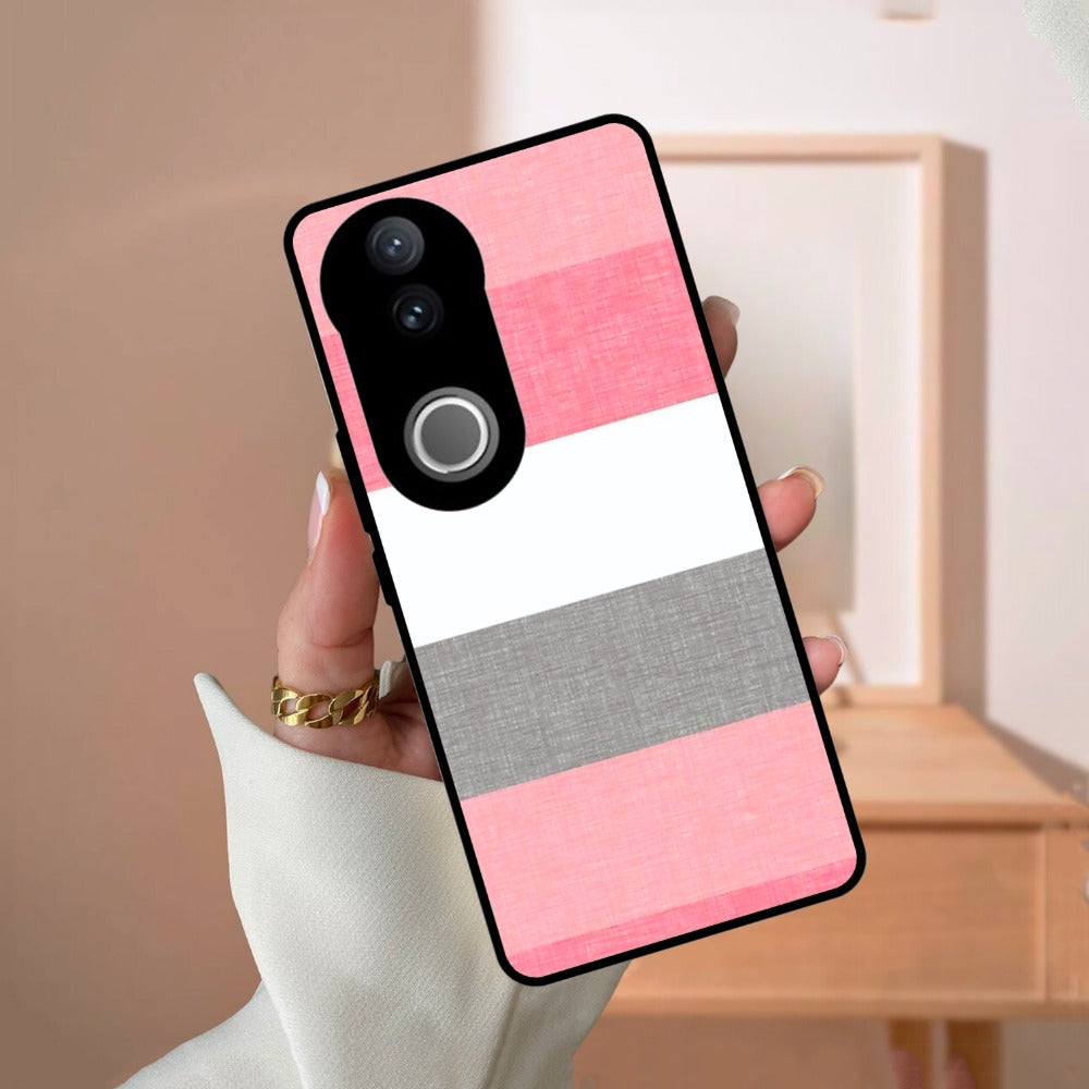 Pink Hues Harmony Glossy Metal Case Cover For Vivo