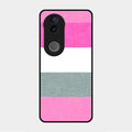 Pink Hues Harmony Glossy Metal Case Cover For Vivo V50E 5G