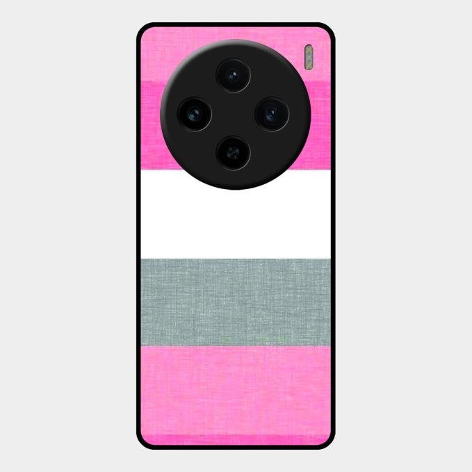 Pink Hues Harmony Glossy Metal Case Cover For Vivo X100 5G