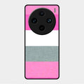 Pink Hues Harmony Glossy Metal Case Cover For Vivo X100 Pro 5G