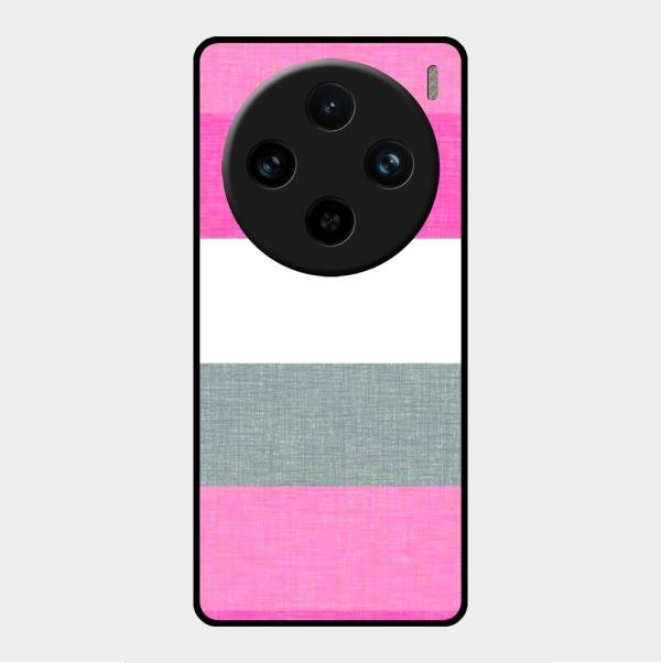 Pink Hues Harmony Glossy Metal Case Cover For Vivo X100 Pro 5G
