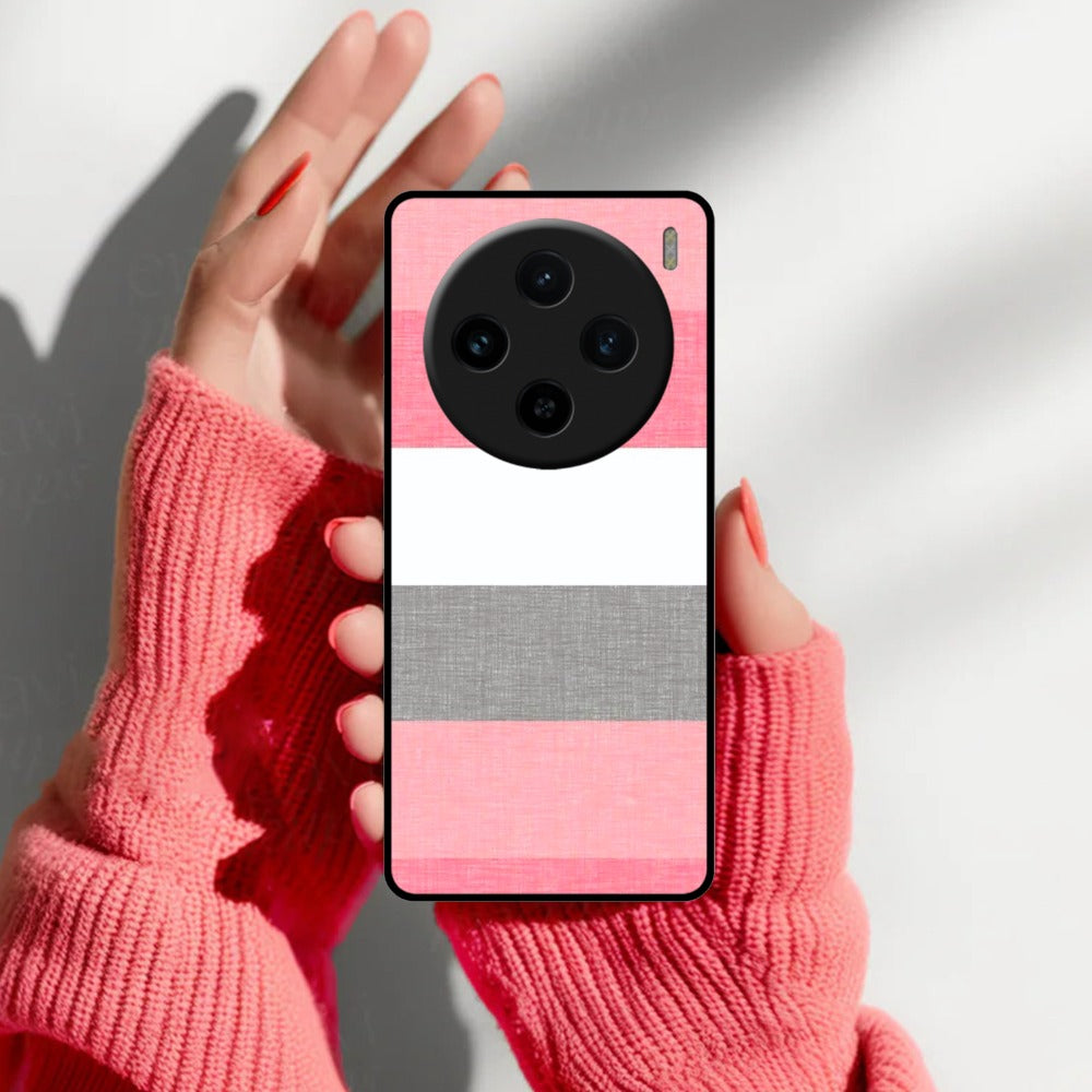 Pink Hues Harmony Glossy Metal Case Cover For Vivo