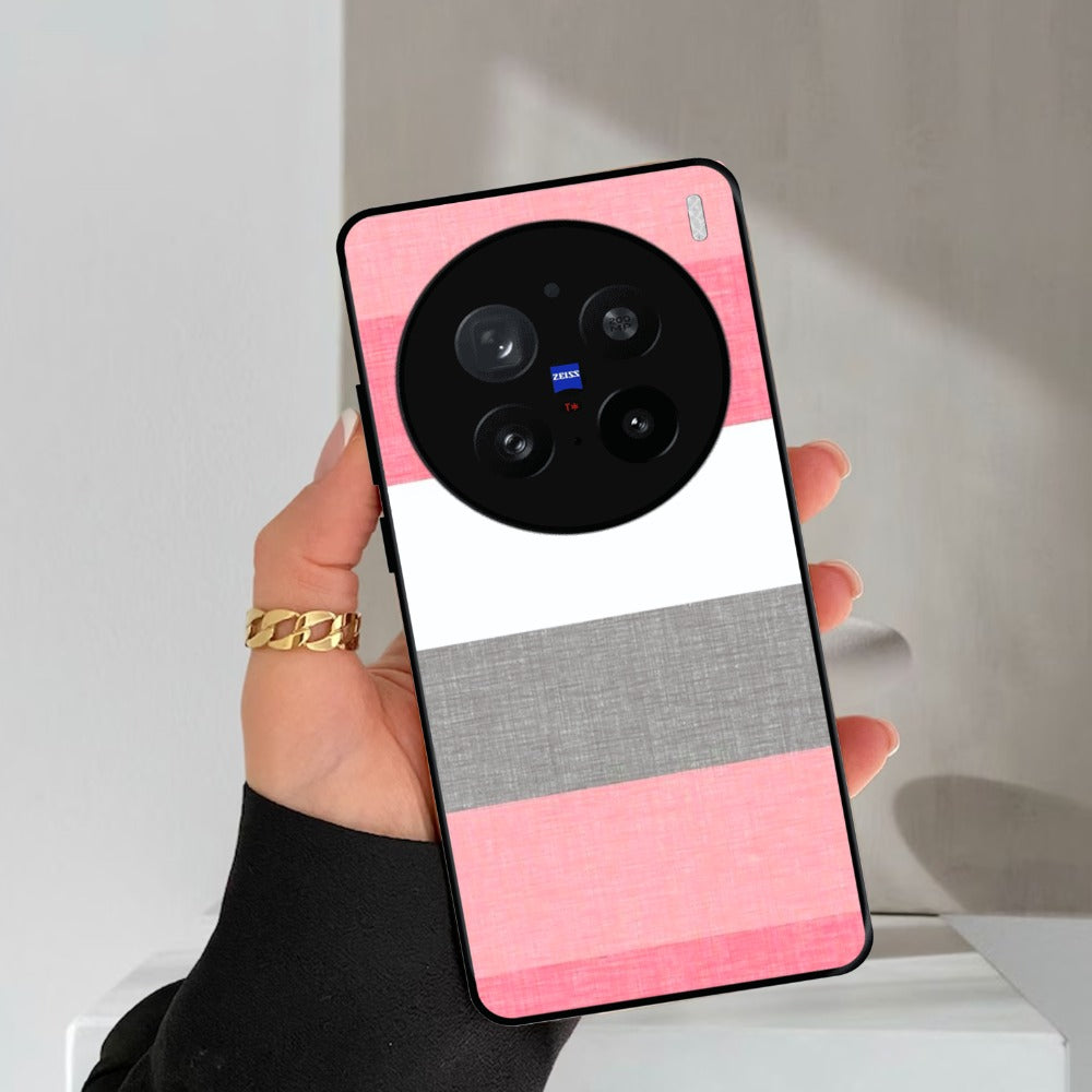 Pink Hues Harmony Glossy Metal Case Cover For Vivo