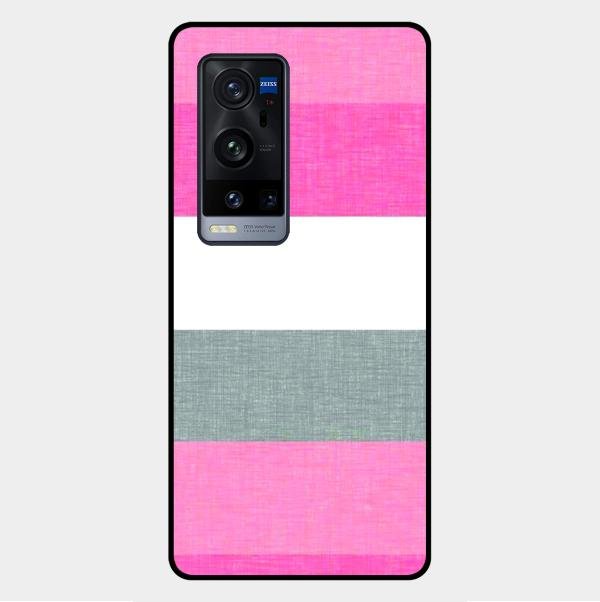 Pink Hues Harmony Glossy Metal Case Cover For Vivo X60 Pro Plus 5G