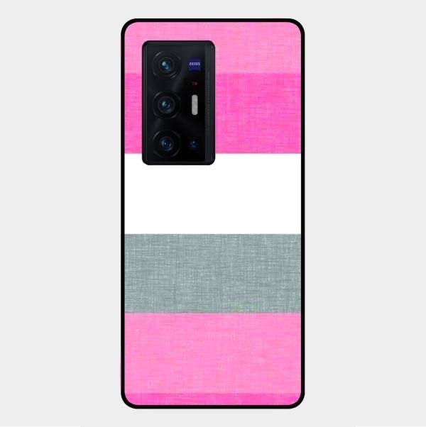 Pink Hues Harmony Glossy Metal Case Cover For Vivo X70 Pro Plus 5G