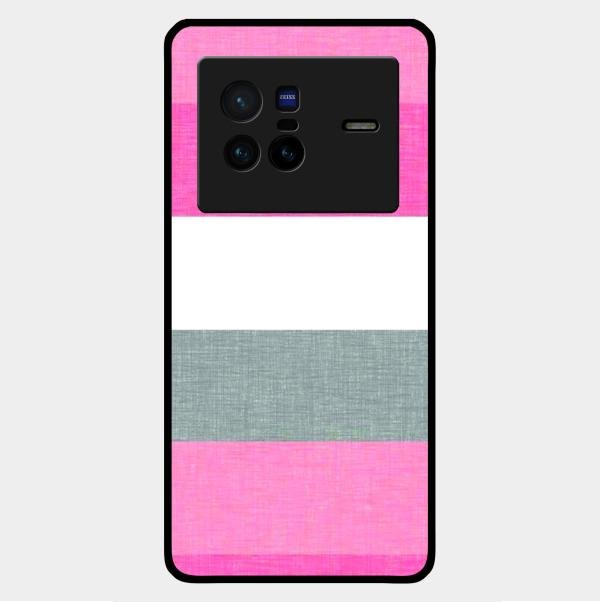 Pink Hues Harmony Glossy Metal Case Cover For Vivo X80 5G