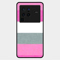 Pink Hues Harmony Glossy Metal Case Cover For Vivo X80 Pro 5G