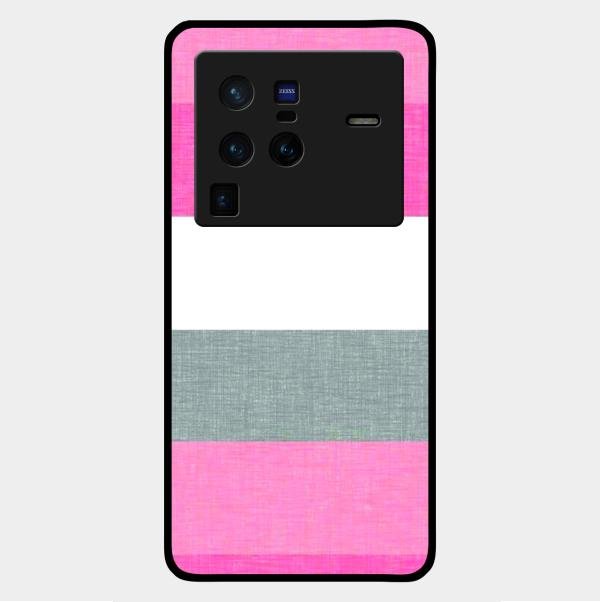 Pink Hues Harmony Glossy Metal Case Cover For Vivo X80 Pro 5G