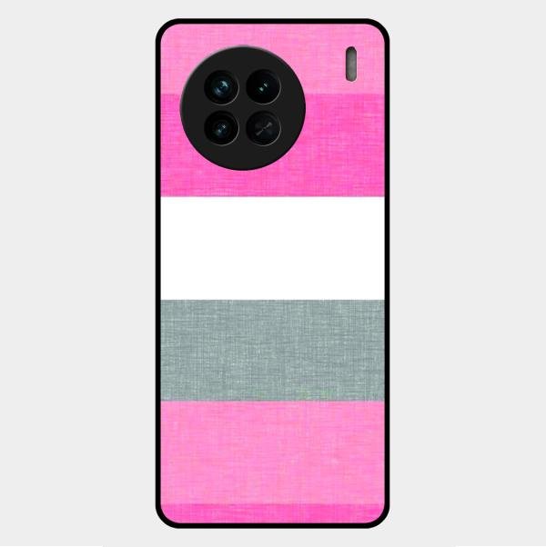 Pink Hues Harmony Glossy Metal Case Cover For Vivo X90 5G
