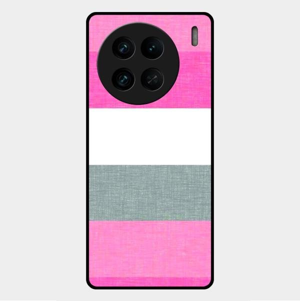 Pink Hues Harmony Glossy Metal Case Cover For Vivo X90 Pro 5G