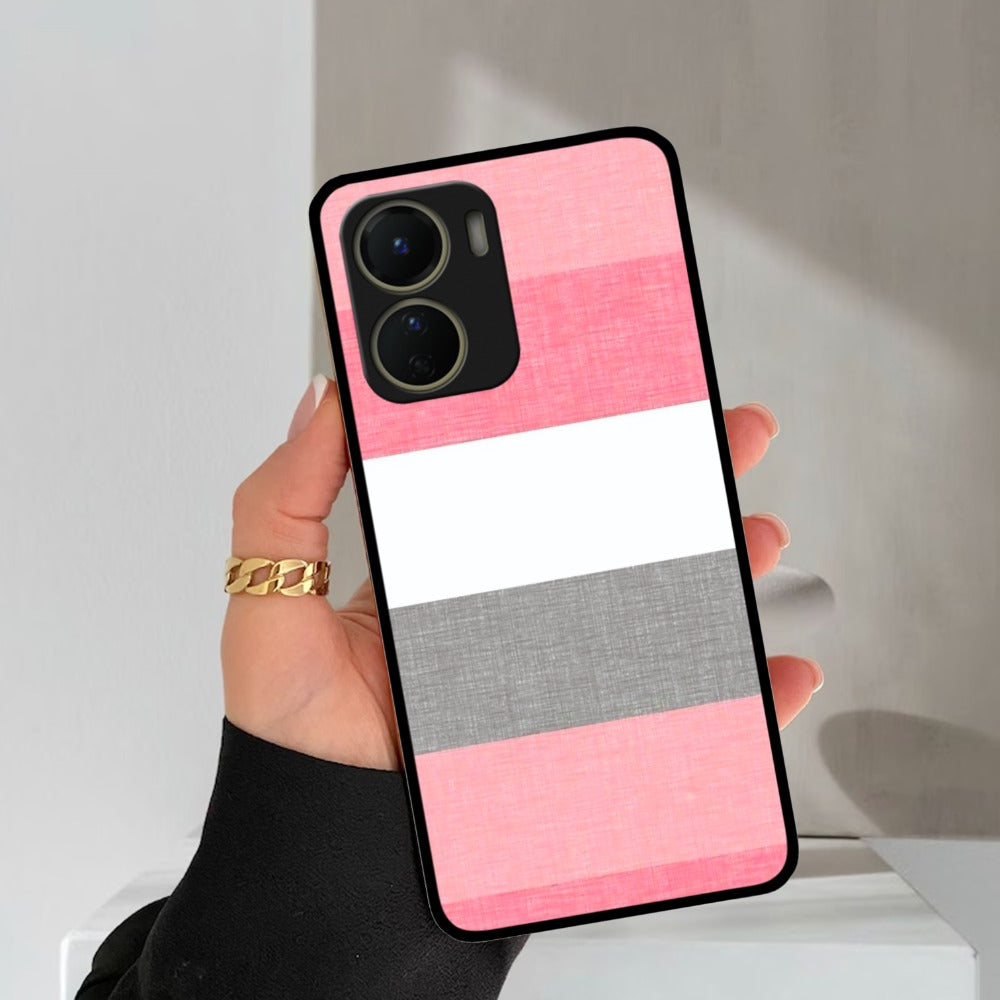 Pink Hues Harmony Glossy Metal Case Cover For Vivo