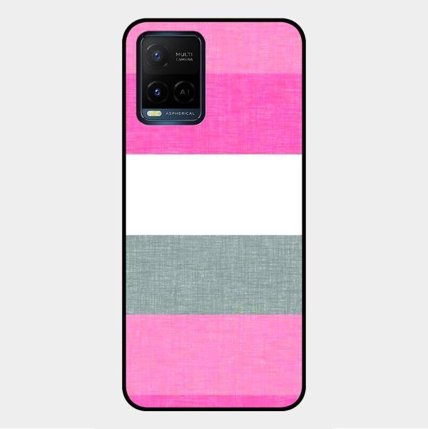 Pink Hues Harmony Glossy Metal Case Cover For Vivo Y21G