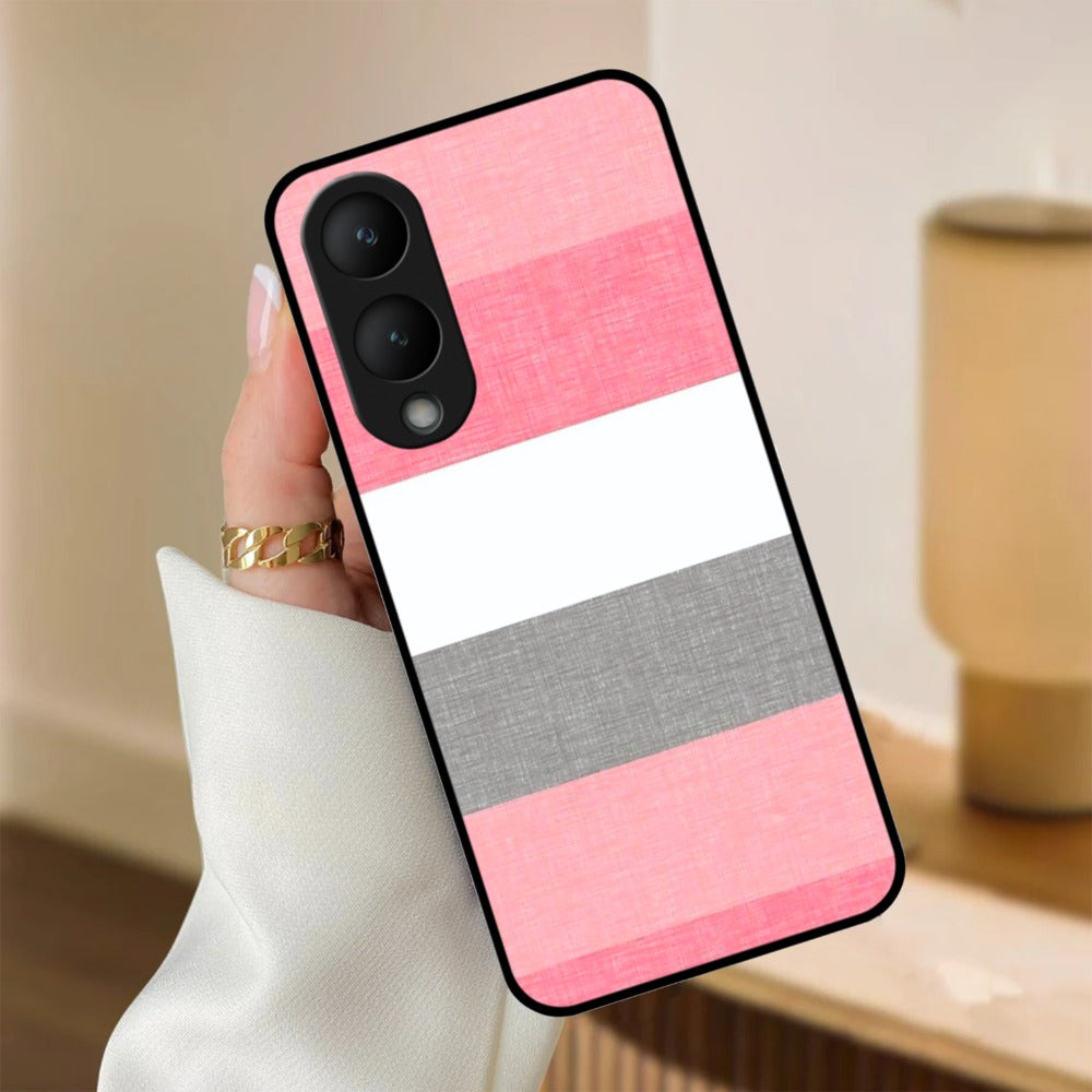 Pink Hues Harmony Glossy Metal Case Cover For Vivo