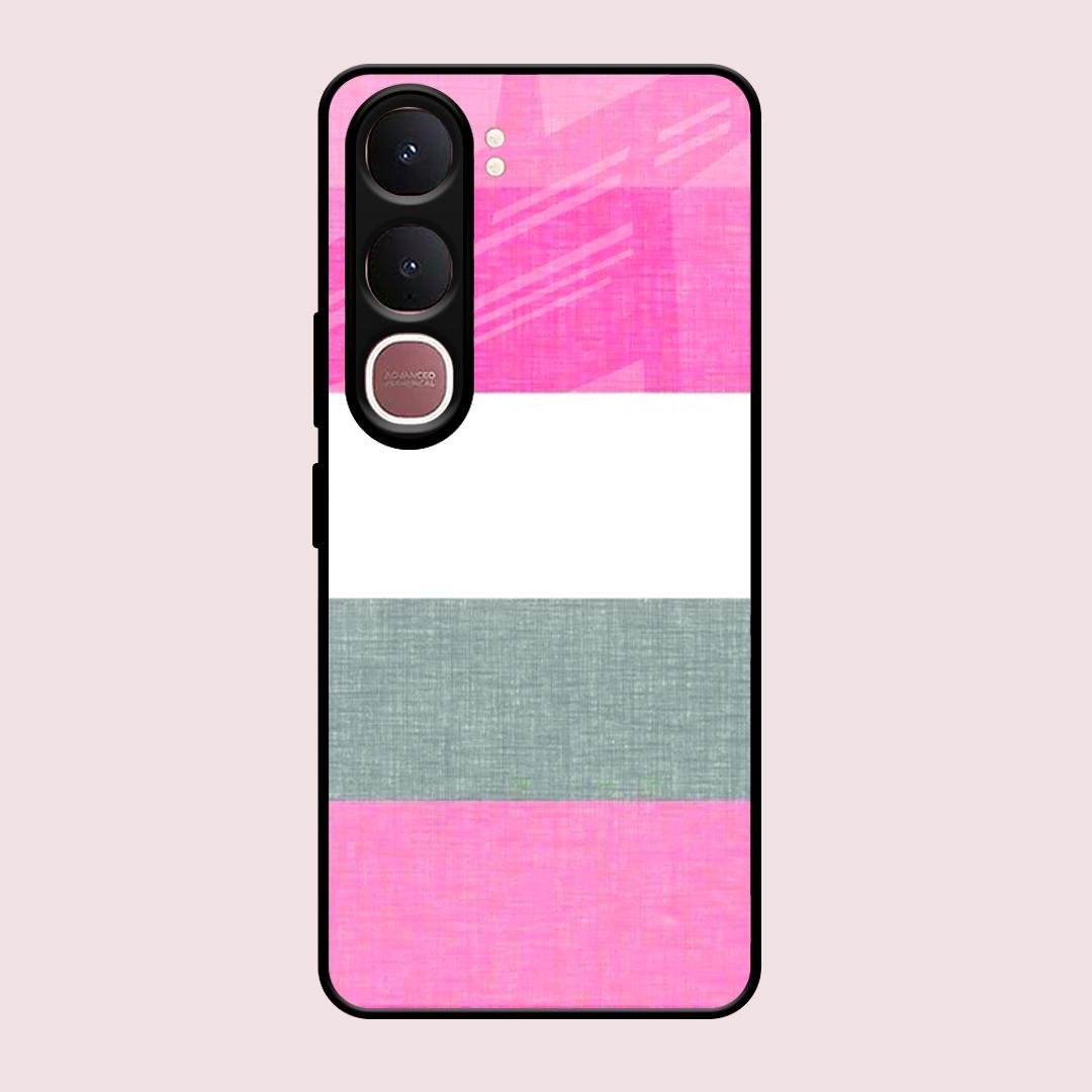 Pink Hues Harmony Glossy Metal Case Cover For Vivo Y31 5G