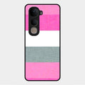 Pink Hues Harmony Glossy Metal Case Cover For Vivo Y400 5G