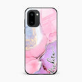 Pink Marble Glossy Metal Case Cover For OnePlus 15R 5G