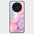 Pink Marble Glossy Metal Case Cover For Realme 11 Pro 5G