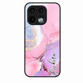 Pink Marble Glossy Metal Case Cover For Realme 16 Pro 5G
